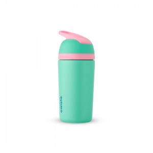 Owala® 14oz Kids' Stainless Steel Flip™ Stainless Steel Water Bottle Teal Pink | 436215-NBC