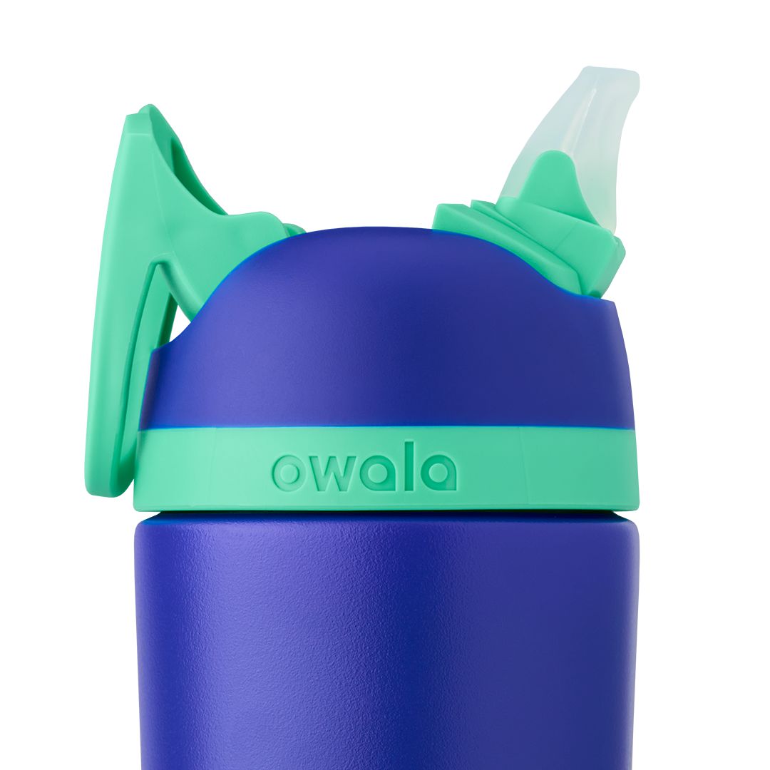 Owala® 14oz Kids' Stainless Steel Flip™ Stainless Steel Water Bottle Teal Pink | 436215-NBC