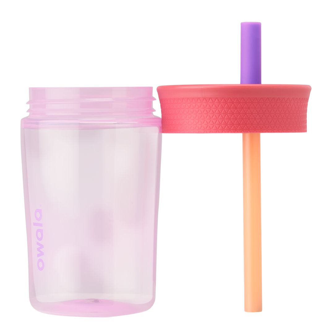 Owala® 15oz Kids' Tumbler Plastic Water Bottle Lilac Rocket | 948712-OUB