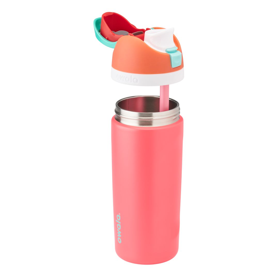 Owala® 16oz Kids' FreeSip® Stainless Steel Water Bottle Fireball | 809341-DVN