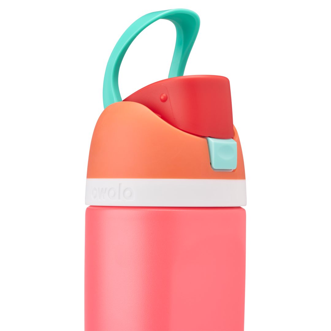 Owala® 16oz Kids' FreeSip® Stainless Steel Water Bottle Fireball | 809341-DVN