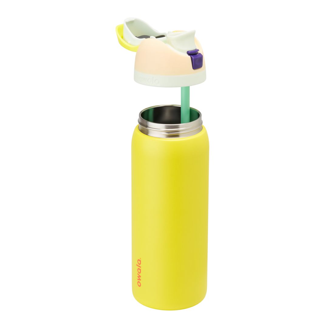 Owala® 32oz FreeSip® Stainless Steel Water Bottle Lemon Limeade | 304785-IGR