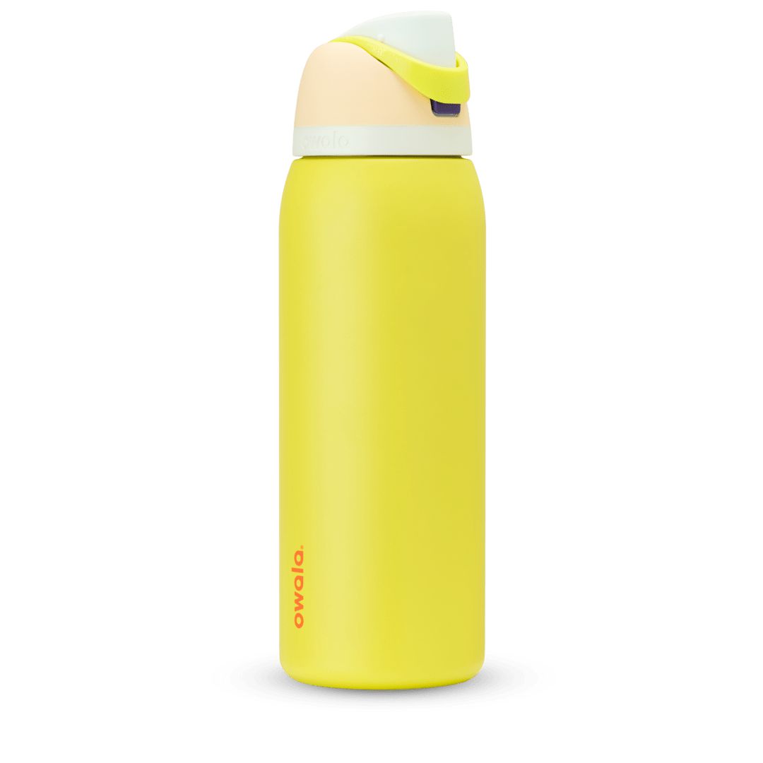 Owala® 40oz FreeSip® Stainless Steel Water Bottle Lemon Limeade | 498130-GQW